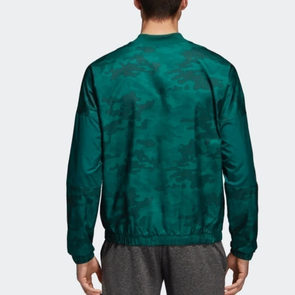 Adidas Woven Jacket Track Top | Green Black Camo S